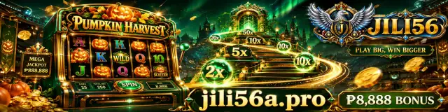 Gold-lit JILI56 slot game world entrance