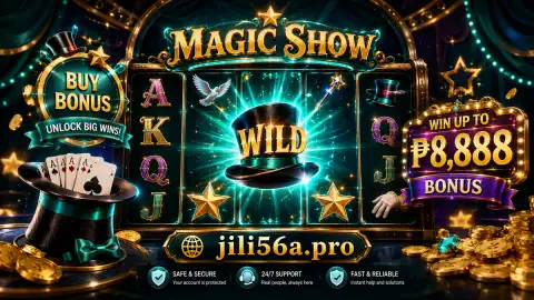 jili56 slot login: JILI56 sapphire slot reels moving inside a polished gold cabinet