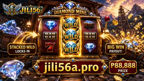 JILI56 slot frame showing crown and seven symbols on sapphire reels